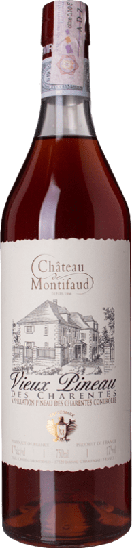 137,95 € 免费送货 | 利口酒 Château Montifaud Vieux Rouge A.O.C. Pineau des Charentes 法国 San Colombano 瓶子 75 cl