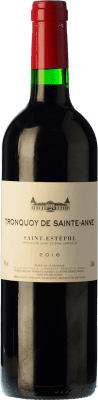 33,95 € Бесплатная доставка | Красное вино Château Tronquoy-Lalande Sainte-Anne старения A.O.C. Saint-Estèphe Бордо Франция Merlot, Cabernet Sauvignon бутылка 75 cl