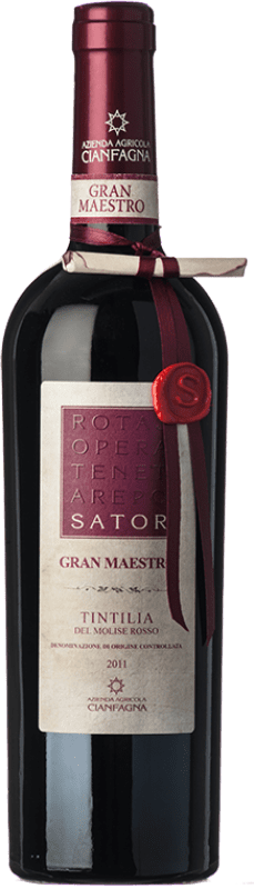 47,95 € Envío gratis | Vino tinto Cianfagna Sator Gran Maestro D.O.C. Molise Molise Italia Tintilla Botella 75 cl