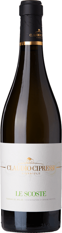 18,95 € Spedizione Gratuita | Vino Bianco Claudio Cipressi Le Scoste D.O.C. Molise Molise Italia Trebbiano Eco — Biologico 75 cl