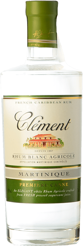 42,95 € Kostenloser Versand | Rum Clément Blanc Première Canne I.G.P. Martinique Frankreich Flasche 70 cl