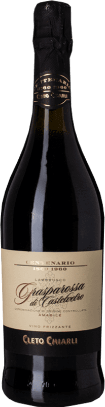 9,95 € Envío gratis | Vino Tinto Cleto Chiarli Amabile — Semidulce Centenario D.O.C. Lambrusco Grasparossa di Castelvetro Emilia-Romagna Italia Lambrusco 75 cl