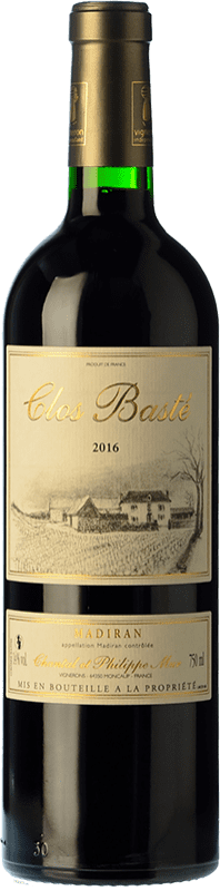 18,95 € Envio grátis | Vinho tinto Clos Basté Carvalho A.O.C. Madiran Pirinéus França Tannat Garrafa 75 cl