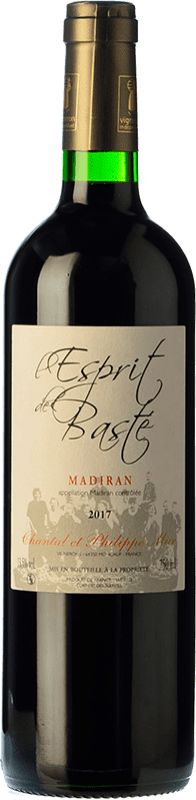 12,95 € Envio grátis | Vinho tinto Clos Basté Esprit de Basté Jovem A.O.C. Madiran Pirinéus França Cabernet Franc, Tannat Garrafa 75 cl