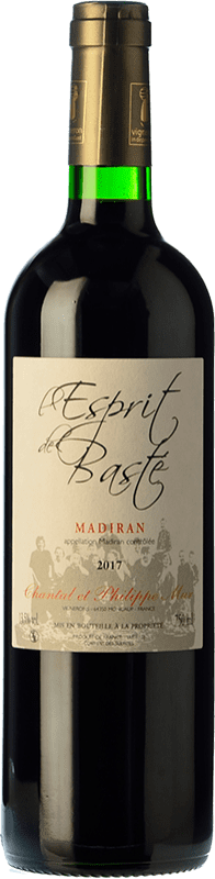 12,95 € Spedizione Gratuita | Vino rosso Clos Basté Esprit de Basté Giovane A.O.C. Madiran Pirenei Francia Cabernet Franc, Tannat Bottiglia 75 cl