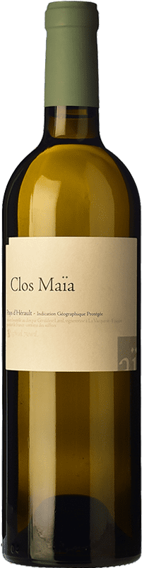 35,95 € Envío gratis | Vino blanco Clos Maïa Blanc Crianza I.G.P. Vin de Pays de l'Hérault Languedoc Francia Roussanne, Garnacha Gris, Chenin Blanco Botella 75 cl