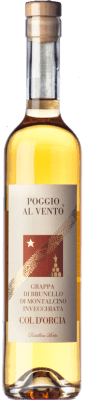 46,95 € Envio grátis | Grappa Col d'Orcia Brunello Poggio al Vento I.G.T. Grappa Toscana Tuscany Itália Garrafa Medium 50 cl