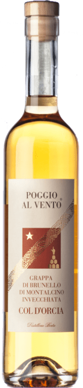 44,95 € Free Shipping | Grappa Col d'Orcia Brunello Poggio al Vento I.G.T. Grappa Toscana Tuscany Italy Medium Bottle 50 cl