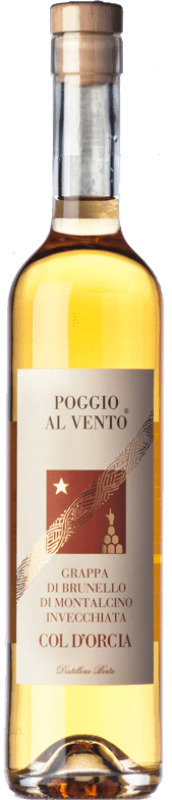 46,95 € Envio grátis | Grappa Col d'Orcia Poggio al Vento Brunello I.G.T. Grappa Toscana Tuscany Itália Garrafa Medium 50 cl