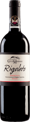 18,95 € Spedizione Gratuita | Vino rosso ColleMassari Rigoleto D.O.C. Montecucco Toscana Italia Sangiovese, Montepulciano, Ciliegiolo Bottiglia 75 cl