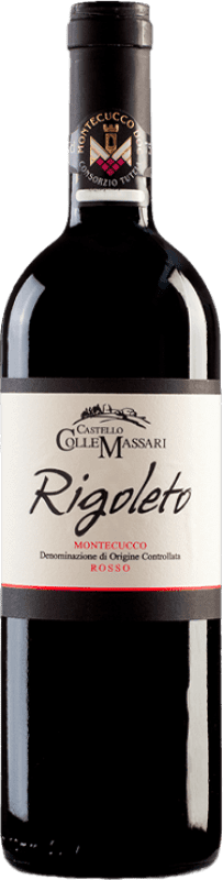 19,95 € Spedizione Gratuita | Vino Rosso ColleMassari Rigoleto D.O.C. Montecucco Toscana Italia Sangiovese, Montepulciano, Ciliegiolo Eco — Biologico Bottiglia 75 cl