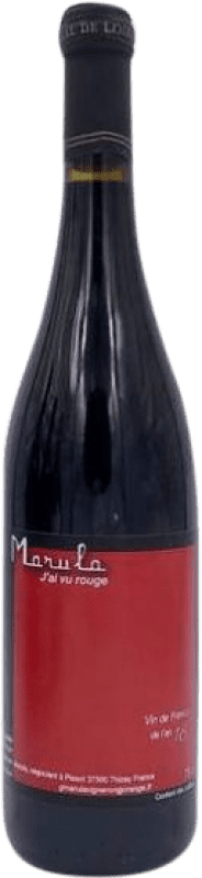17,95 € Бесплатная доставка | Красное вино Gérard Marula J'ai vu rouge Луара Франция Merlot бутылка 75 cl