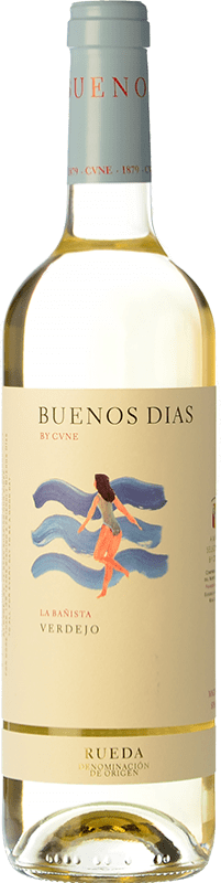 7,95 € Envio grátis | Vinho branco Norte de España - CVNE Buenos días by CVNE D.O. Rueda Castela e Leão Espanha Verdejo Garrafa 75 cl