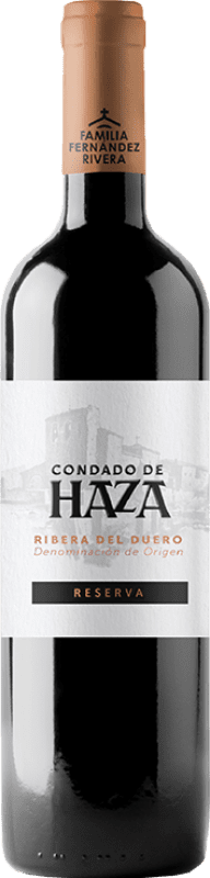 39,95 € Envoi gratuit | Vin Rouge Condado de Haza Réserve D.O. Ribera del Duero Castille et Leon Espagne Tempranillo Bouteille 75 cl