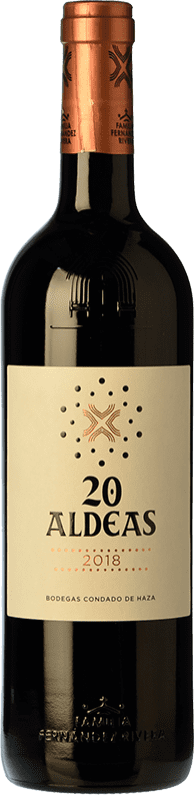 18,95 € Бесплатная доставка | Красное вино Condado de Haza 20 Aldeas старения I.G.P. Vino de la Tierra de Castilla y León Кастилия-Леон Испания Tempranillo бутылка 75 cl