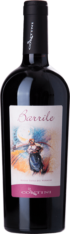 38,95 € Envio grátis | Vinho tinto Contini Barrile I.G.T. Isola dei Nuraghi Sardenha Itália Garrafa 75 cl