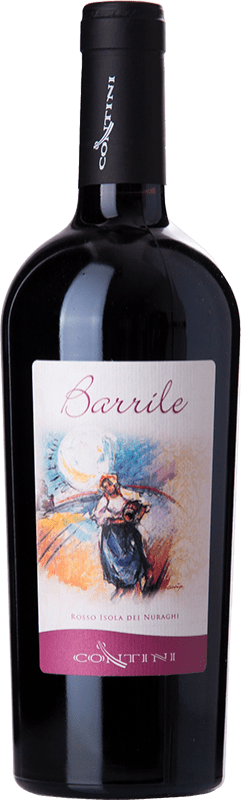 39,95 € Envío gratis | Vino Tinto Contini Barrile I.G.T. Isola dei Nuraghi Sardegna Italia 75 cl