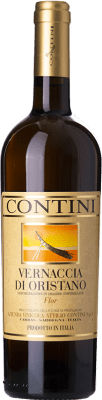 26,95 € Envio grátis | Vinho branco Contini D.O.C. Vernaccia di Oristano Sardenha Itália Vernaccia Garrafa 75 cl