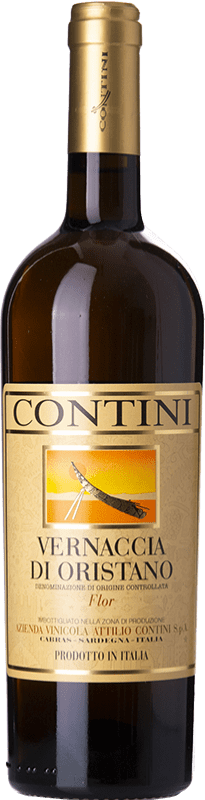 26,95 € Spedizione Gratuita | Vino bianco Contini D.O.C. Vernaccia di Oristano sardegna Italia Vernaccia Bottiglia 75 cl