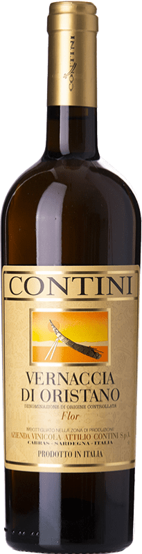 27,95 € Spedizione Gratuita | Vino bianco Contini D.O.C. Vernaccia di Oristano sardegna Italia Vernaccia Bottiglia 75 cl