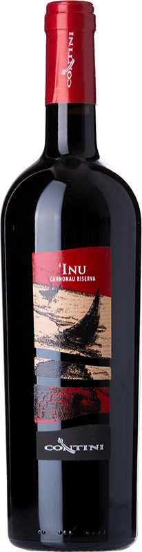19,95 € 免费送货 | 红酒 Contini Inu 预订 D.O.C. Cannonau di Sardegna 撒丁岛 意大利 Cannonau 瓶子 75 cl