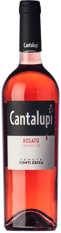 9,95 € Free Shipping | Rosé Wine Conti Zecca Cantalupi I.G.T. Salento Puglia Italy Negroamaro Bottle 75 cl