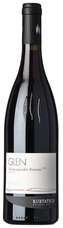 28,95 € 免费送货 | 红酒 Cortaccia Glen 预订 D.O.C. Alto Adige 特伦蒂诺 - 上阿迪杰 意大利 Pinot Black 瓶子 75 cl