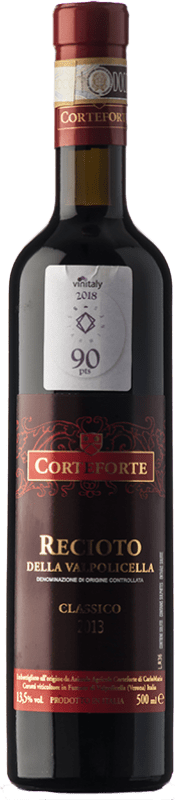 32,95 € Envío gratis | Vino dulce Corteforte D.O.C.G. Recioto della Valpolicella Veneto Italia Corvina, Rondinella, Corvinone, Molinara, Oseleta Botella Medium 50 cl
