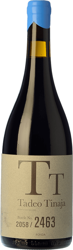 62,95 € Free Shipping | Red Wine Los Aguilares Tadeo Tinaja Crianza — Aged D.O. Sierras de Málaga Andalusia Spain Petit Verdot Eco — Organic Bottle 75 cl