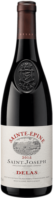81,95 € Бесплатная доставка | Красное вино Delas Frères Sainte-Épine старения A.O.C. Saint-Joseph Рона Франция Syrah бутылка 75 cl
