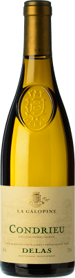 76,95 € Spedizione Gratuita | Vino bianco Delas Frères Condrieu La Galopine Crianza A.O.C. Crozes-Hermitage Rhône Francia Viognier Bottiglia 75 cl