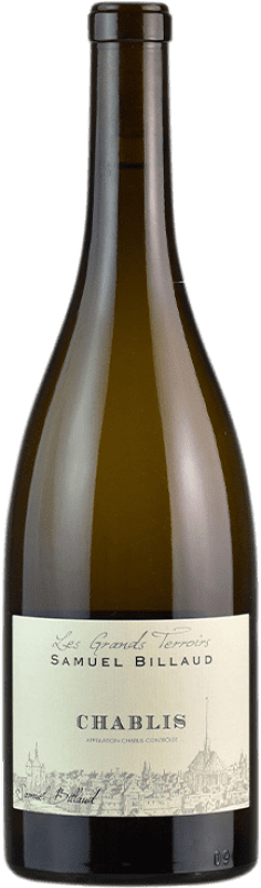 27,95 € Envío gratis | Vino blanco Samuel Billaud Les Grands Terroirs A.O.C. Chablis Borgoña Francia Chardonnay Botella 75 cl
