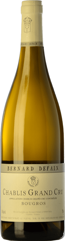 62,95 € Envio grátis | Vinho branco Bernard Defaix Bougros Crianza A.O.C. Chablis Grand Cru Borgonha França Chardonnay Garrafa 75 cl