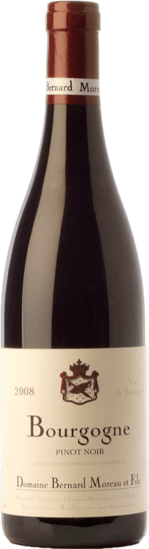 19,95 € 免费送货 | 红酒 Bernard Moreau 岁 A.O.C. Bourgogne 勃艮第 法国 Pinot Black 瓶子 75 cl