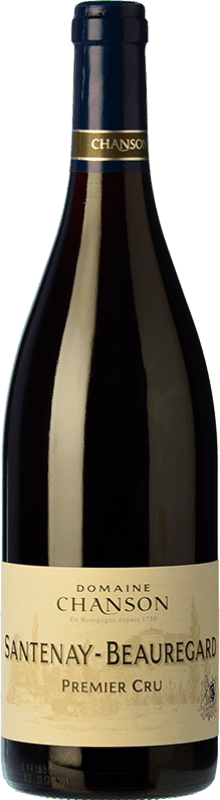 51,95 € Spedizione Gratuita | Vino Rosso Domaine Chanson Beauregard 1er Premier Cru Crianza — Invecchiato in Botte A.O.C. Santenay Borgogna Francia Pinot Nero Bottiglia 75 cl