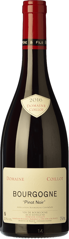 18,95 € Бесплатная доставка | Красное вино Coillot старения A.O.C. Bourgogne Бургундия Франция Pinot Black бутылка 75 cl