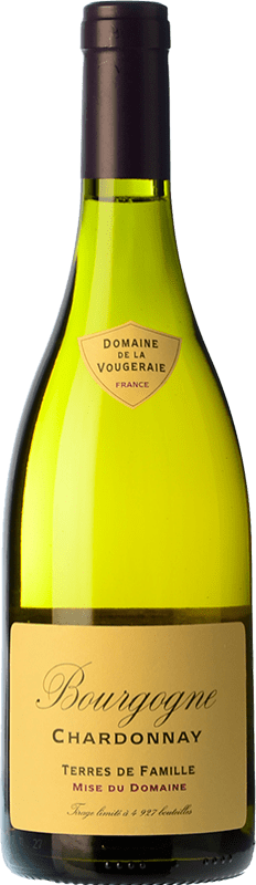 29,95 € 免费送货 | 白酒 Domaine de La Vougeraie Terres de Famille Blanc 岁 A.O.C. Bourgogne 勃艮第 法国 Chardonnay 瓶子 75 cl