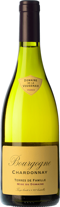 29,95 € Envío gratis | Vino blanco La Vougeraie Terres de Famille Blanc Crianza A.O.C. Bourgogne Borgoña Francia Chardonnay Botella 75 cl