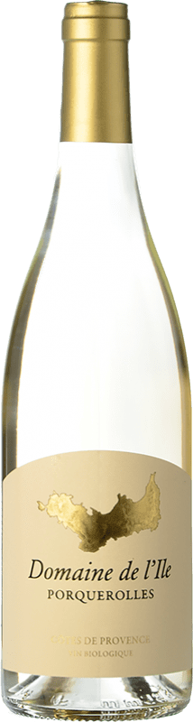 28,95 € Envío gratis | Vino blanco Domaine de l'Ile Porquerolles Blanc A.O.C. Côtes de Provence Provence Francia Syrah, Garnacha, Mourvèdre, Cinsault, Rolle, Tibouren Botella 75 cl
