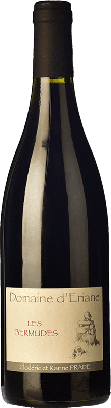 12,95 € Kostenloser Versand | Rotwein Domaine d'Eriane Les Bermudes Rouge Jung I.G.P. Vin de Pays de la Vaunage Languedoc Frankreich Syrah, Grenache, Cinsault Flasche 75 cl