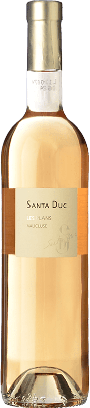 9,95 € 免费送货 | 玫瑰酒 Santa Duc Les Plans Rosé I.G.P. Vin de Pays Rhône 罗纳 法国 Syrah, Grenache, Cinsault 瓶子 75 cl