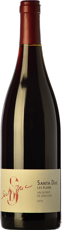 10,95 € Envio grátis | Vinho tinto Santa Duc Les Plans Rouge Jovem I.G.P. Vin de Pays Rhône Rhône França Merlot, Syrah, Grenache, Cabernet Sauvignon Garrafa 75 cl