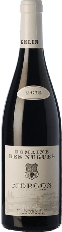 14,95 € Envio grátis | Vinho tinto Domaine des Nugues Carvalho A.O.C. Morgon Beaujolais França Gamay Garrafa 75 cl