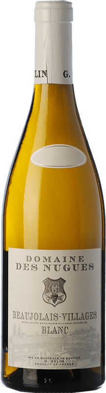 12,95 € 免费送货 | 白酒 Domaine des Nugues Blanc A.O.C. Beaujolais 博若莱 法国 Chardonnay 瓶子 75 cl