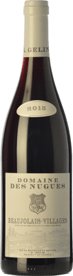 10,95 € Envio grátis | Vinho tinto Domaine des Nugues Rouge Jovem A.O.C. Beaujolais Beaujolais França Gamay Garrafa 75 cl