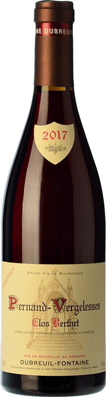 34,95 € Бесплатная доставка | Красное вино Dubreuil-Fontaine Pernand Vergelesses Clos Berthet Молодой A.O.C. Côte de Beaune Бургундия Франция Pinot Black бутылка 75 cl