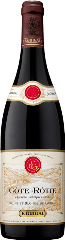 55,95 € Envío gratis | Vino tinto E. Guigal Brune & Blonde Reserva A.O.C. Côte-Rôtie Rhône Francia Syrah, Viognier Botella 75 cl