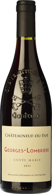 39,95 € Kostenloser Versand | Rotwein Georges-Lombrière Cuvée Marie Alterung A.O.C. Châteauneuf-du-Pape Rhône Frankreich Syrah, Grenache, Monastrell Flasche 75 cl