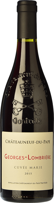 41,95 € Envio grátis | Vinho Tinto Georges-Lombrière Marie Cuvée Crianza A.O.C. Châteauneuf-du-Pape Rhône França Syrah, Garnacha — Grenache, Monastrell 75 cl