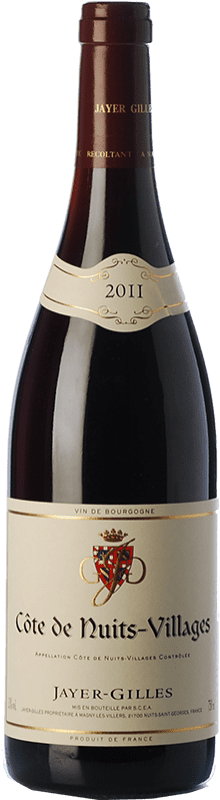 56,95 € Free Shipping | Red wine Jayer-Gilles Aged A.O.C. Côte de Nuits-Villages Burgundy France Pinot Black Bottle 75 cl